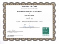 ICC_Cert. Incresing the Credibility of the Code Official_April 2004